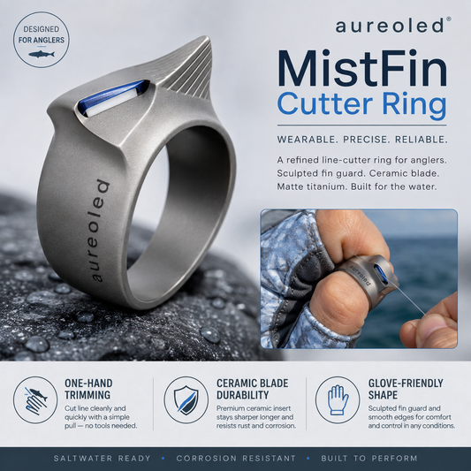 Aureoled™ MistFin Wearable Line Cutter Ring