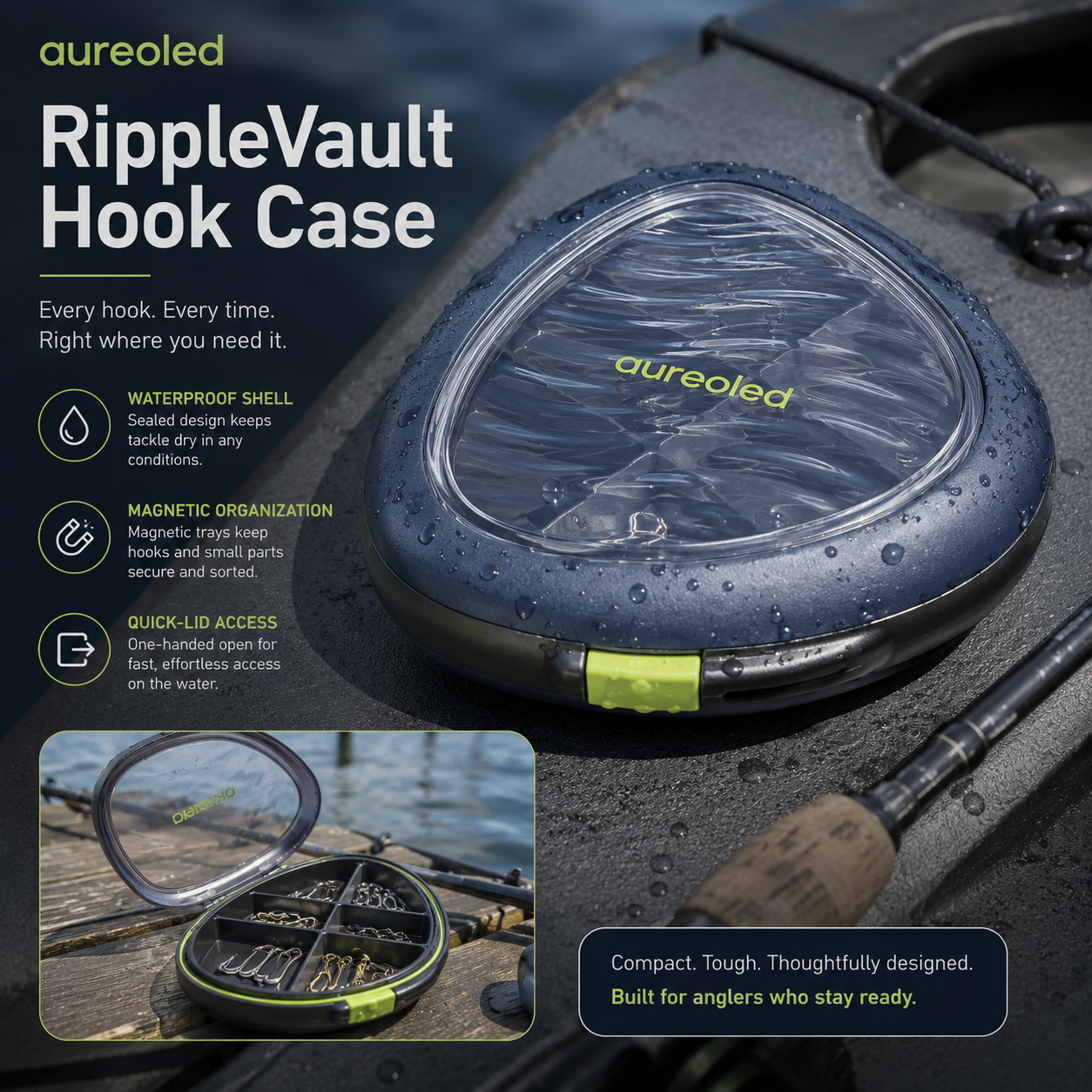 Aureoled™ RippleVault Circular Hook Organizer