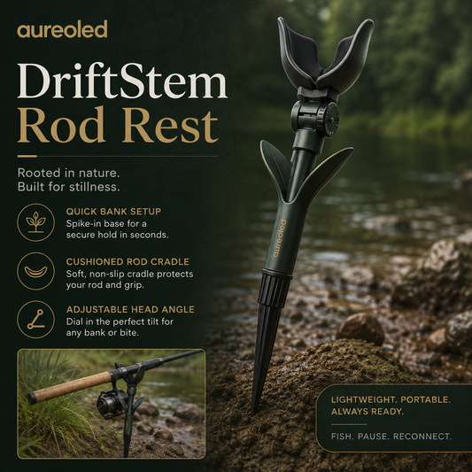 Aureoled™ DriftStem Adjustable Rod Rest